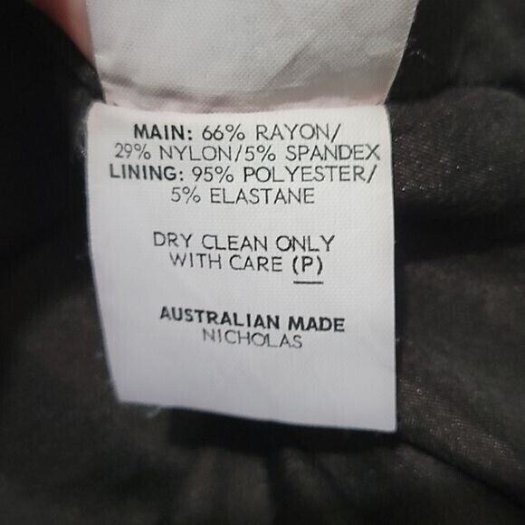 Nicholas Black Off the Shoulder Sleeveless Knee Length Ponte Sheath Dress Size 8 - Picture 11 of 11